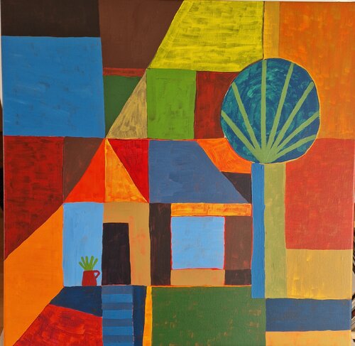 Daheim van Gabriele Wöllhaf, Schilderij te koop op Singulart