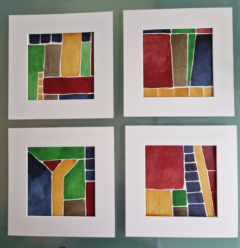 Minis Serie 4 par Gabriele Wöllhaf, Peinture en vente sur Singulart