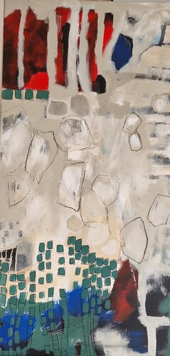 Treffpunkt von Gabriele Wöllhaf, Malerei kaufen auf Singulart