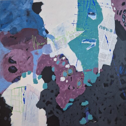 Daily News van Gabriele Wöllhaf, Schilderij te koop op Singulart