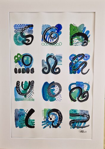 Aquarius de Gabriele Wöllhaf, Pintura a la venta en Singulart
