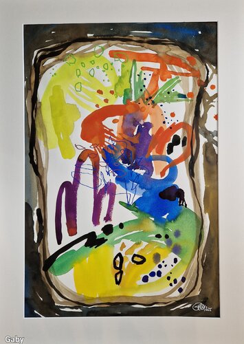 Obstkorb von Gabriele Wöllhaf, Malerei kaufen auf Singulart