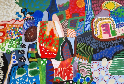 X.IOM..HY.Io van Gabriele Wöllhaf, Schilderij te koop op Singulart