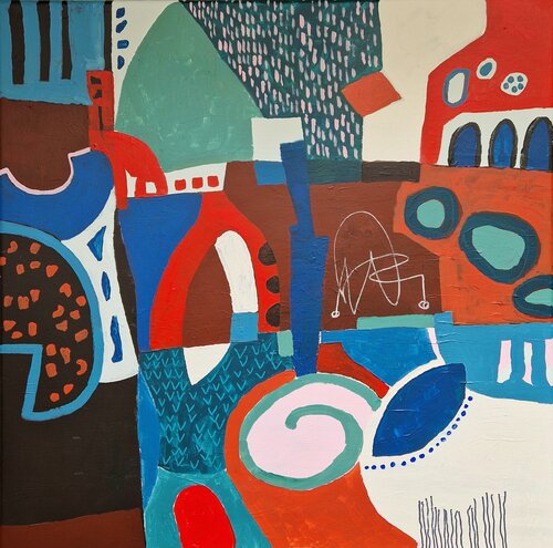 Bruchstücke IV di Gabriele Wöllhaf, Pittura in vendita su Singulart