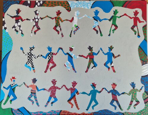 Linedancer by Gabriele Wöllhaf, 회화 for Sale on Singulart