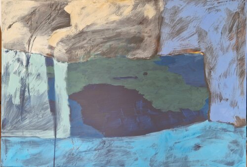 Fenster zum Meer von Gabriele Wöllhaf, Malerei kaufen auf Singulart