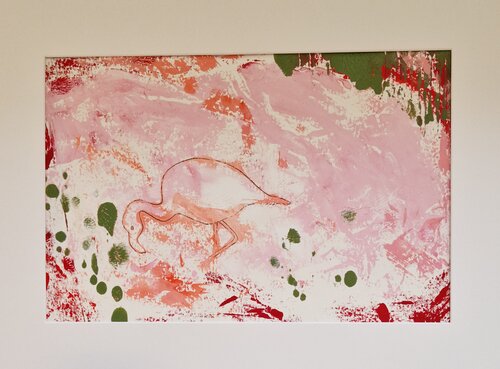 Flamingo von Gabriele Wöllhaf, Druck kaufen auf Singulart