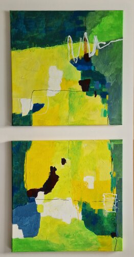 Zitronen-Limonade par Gabriele Wöllhaf, Peinture en vente sur Singulart