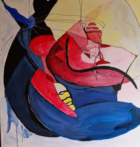 Verschlungenes par Gabriele Wöllhaf, Peinture en vente sur Singulart
