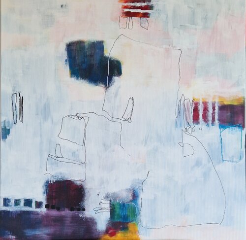 Beziehungen van Gabriele Wöllhaf, Schilderij te koop op Singulart