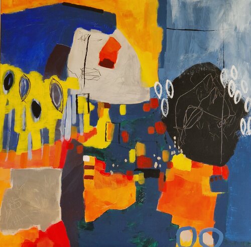 Im Zwiespalt by Gabriele Wöllhaf, Painting for Sale on Singulart