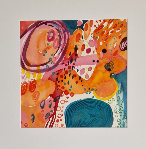 Fröhlichkeit 1 van Gabriele Wöllhaf, Schilderij te koop op Singulart