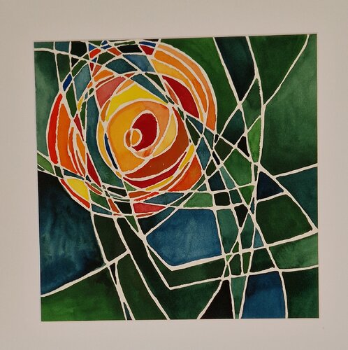 Rosette von Gabriele Wöllhaf, Malerei kaufen auf Singulart