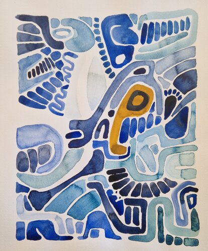 Zwischenräume 1 de Gabriele Wöllhaf, Pintura a la venta en Singulart