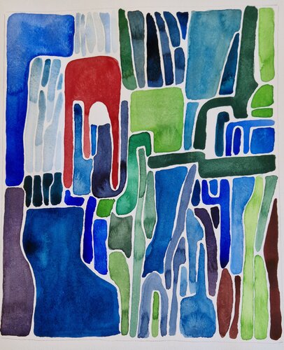 Zwischenräume 7 de Gabriele Wöllhaf, Pintura a la venta en Singulart