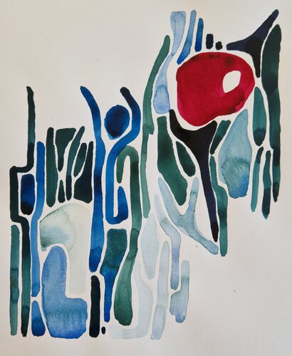 Zwischenräume 13 by Gabriele Wöllhaf, Painting for Sale on Singulart