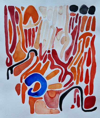 Zwischenräume 14 by Gabriele Wöllhaf, Painting for Sale on Singulart