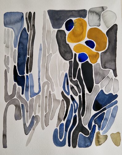 Zwischenräume 18 by Gabriele Wöllhaf, Painting for Sale on Singulart