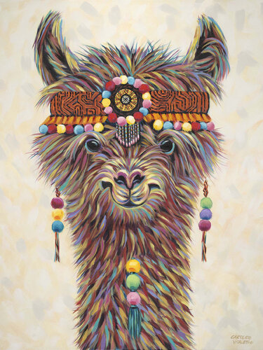 Hippie Alpaca de Carolee Vitaletti, Pintura a la venta en Singulart
