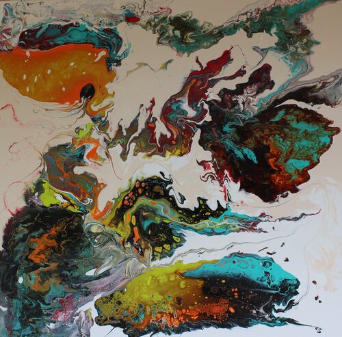Fondo Marino di Carmen Sciarini, Pittura in vendita su Singulart