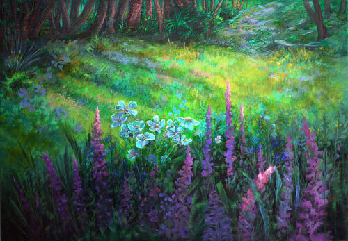 Enigma of the Woodland Realm von Vida Göhlmann, Malerei kaufen auf Singulart
