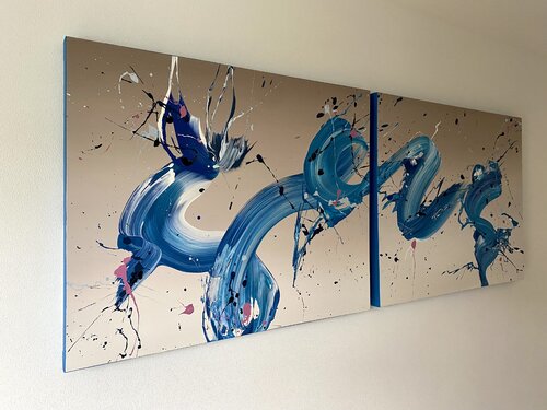 Electric Blue by Fabian Braun, Painting for Sale on Singulart