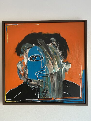 Distorted Orange by Fabian Braun, Painting for Sale on Singulart