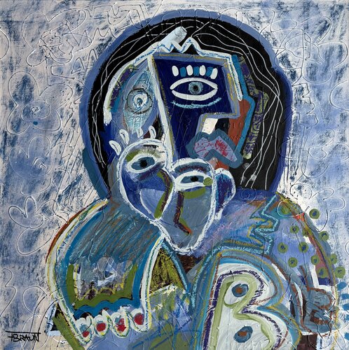 Lady Blue by Fabian Braun, Painting for Sale on Singulart