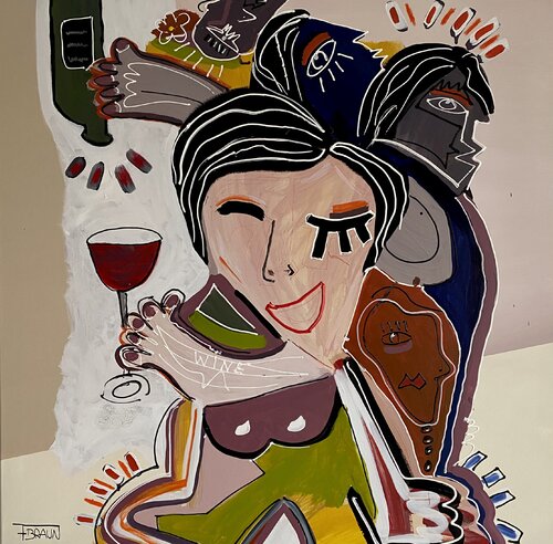 Vino Rosso by Fabian Braun, Painting for Sale on Singulart