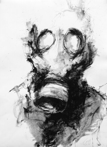 Masque à gaz van Greyg, Tekening te koop op Singulart