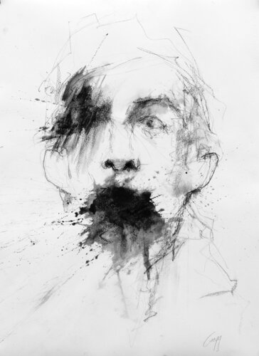 Gueule Cassé #02 van Greyg, Tekening te koop op Singulart