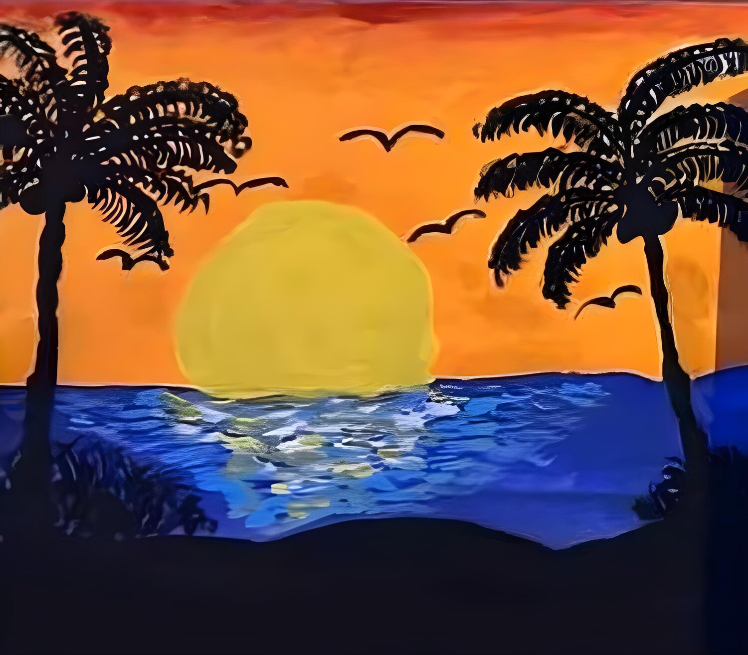 Sunset Adele The Princess Original painting for sale