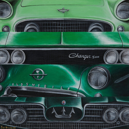 Green With Envy di Sophia Rose, Pittura in vendita su Singulart
