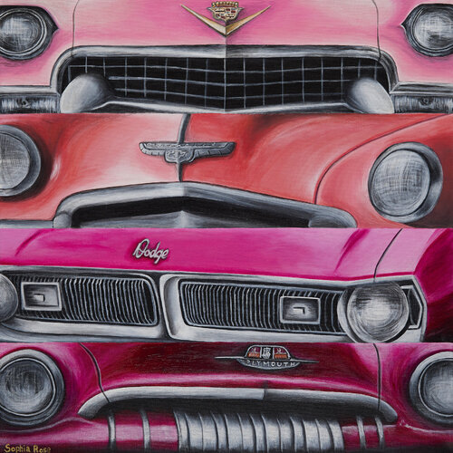 Tickled Pink di Sophia Rose, Pittura in vendita su Singulart