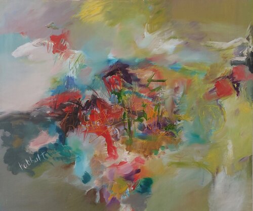 #habhaft 2017/12/30 van Maritta Weber, Schilderij te koop op Singulart