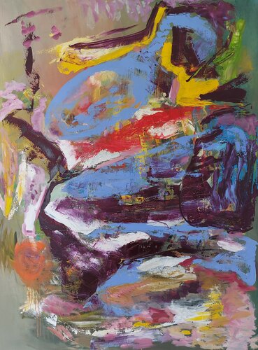 #mäandern 2021/05/16 van Maritta Weber, Schilderij te koop op Singulart