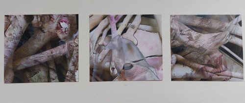 2024/09/06 "Für Kathrin" (Serie von 3 gerahmten Bildern) von Maritta Weber, Werk auf Papier kaufen auf Singulart