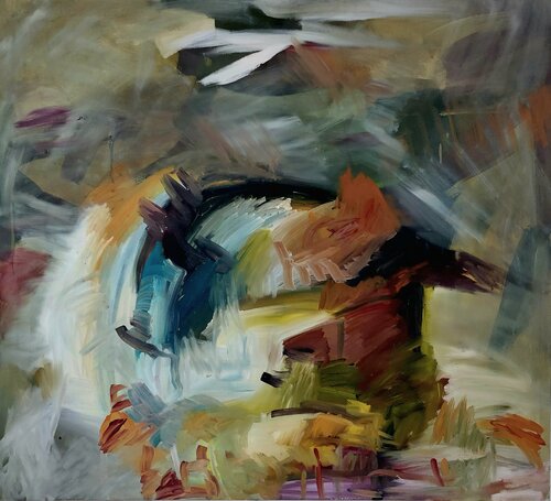 2020/10/20 Herbstschwein van Maritta Weber, Schilderij te koop op Singulart