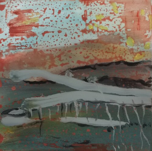 2021/09/26 (am Ende des Tages) van Maritta Weber, Schilderij te koop op Singulart