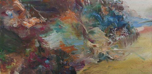 2022/09/23 Herbstmorgen van Maritta Weber, Schilderij te koop op Singulart
