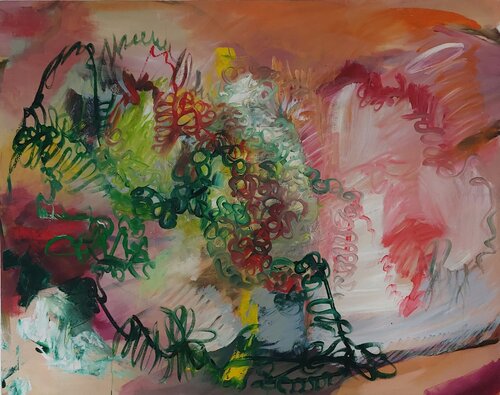 2024/11/18 Unnütze Gedanken kreisen van Maritta Weber, Schilderij te koop op Singulart