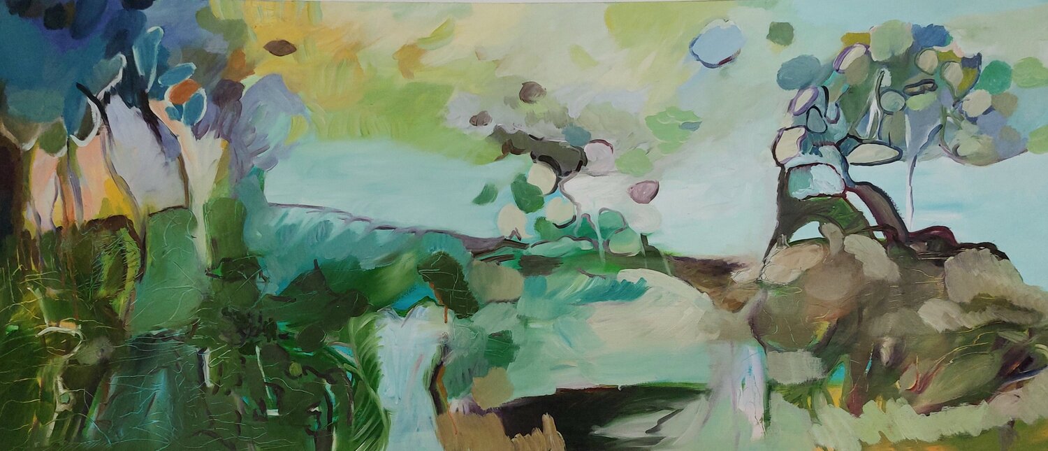 2011/08/17 (Landschaft, die ich träumte) Maritta Weber Originalgemälde zu verkaufen