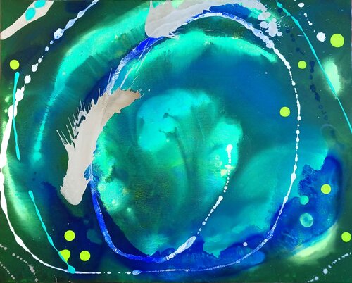 Mysterious night di Eliana Sá, Pittura in vendita su Singulart