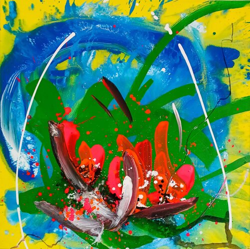 Garden colors di Eliana Sá, Pittura in vendita su Singulart