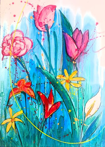Spring van Eliana Sá, Schilderij te koop op Singulart