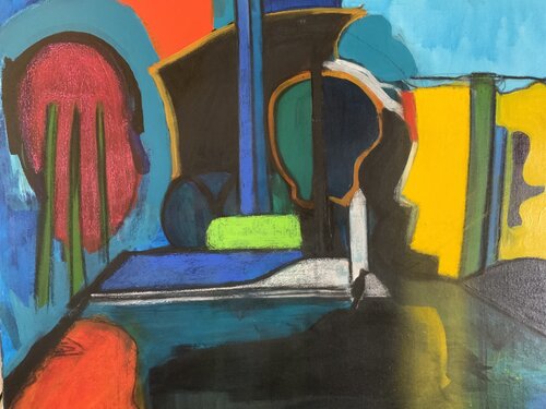 Étude de jardin des pays lointains de Yan Santelli, Pintura a la venta en Singulart