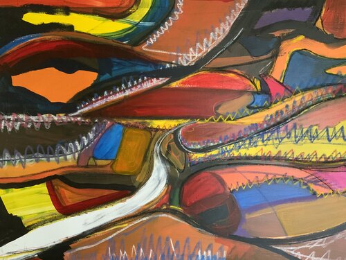Étude de démocraties. by Yan Santelli, Painting for Sale on Singulart