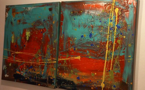 Explosion trifft Frieden by daniela steininger, 회화 for Sale on Singulart