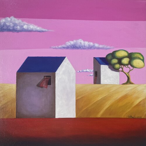 Vicini di casa von Maria Carmen Salis, Malerei kaufen auf Singulart