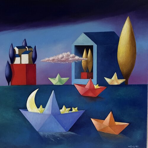 Una gita in barca von Maria Carmen Salis, Malerei kaufen auf Singulart